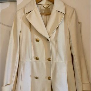 Off white Banana Republic lady’s wool coat